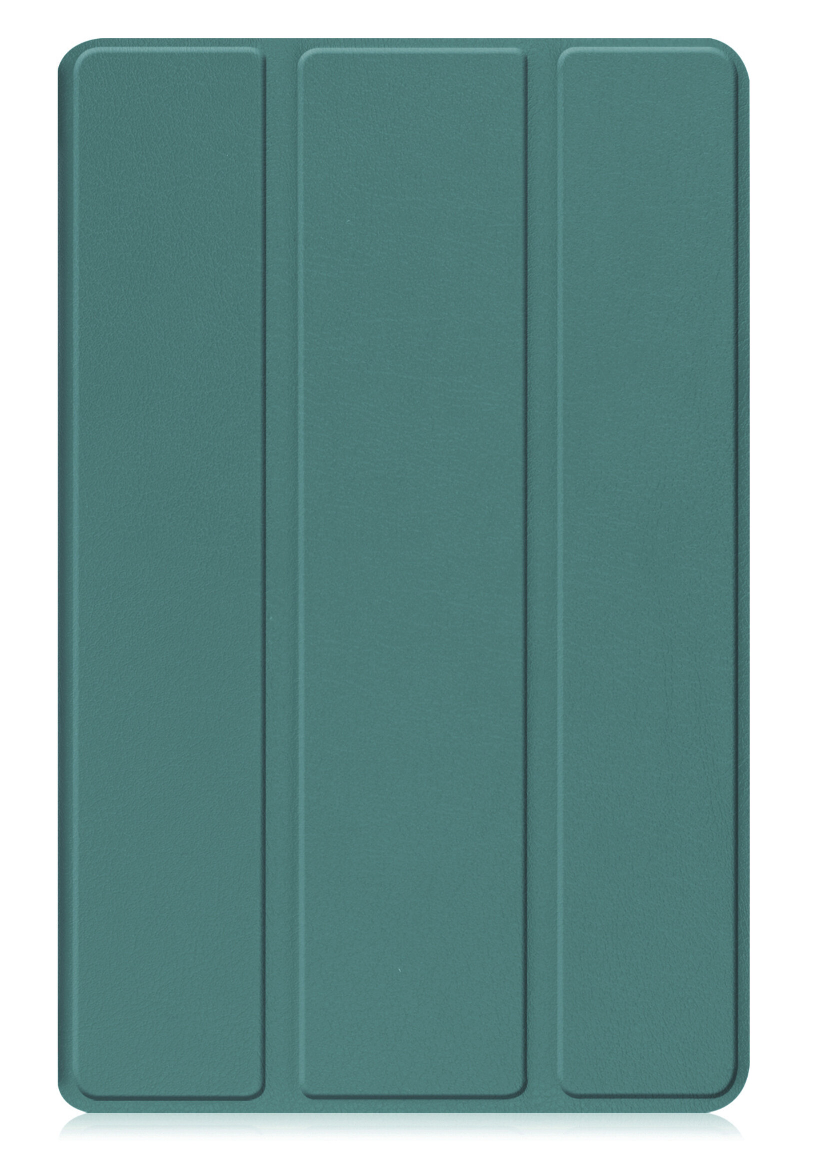 LUQ Hoes Geschikt voor Samsung Galaxy Tab A9 Plus Hoes Luxe Hoesje Book Case - Hoesje Geschikt voor Samsung Tab A9 Plus Hoes Cover - Donkergroen