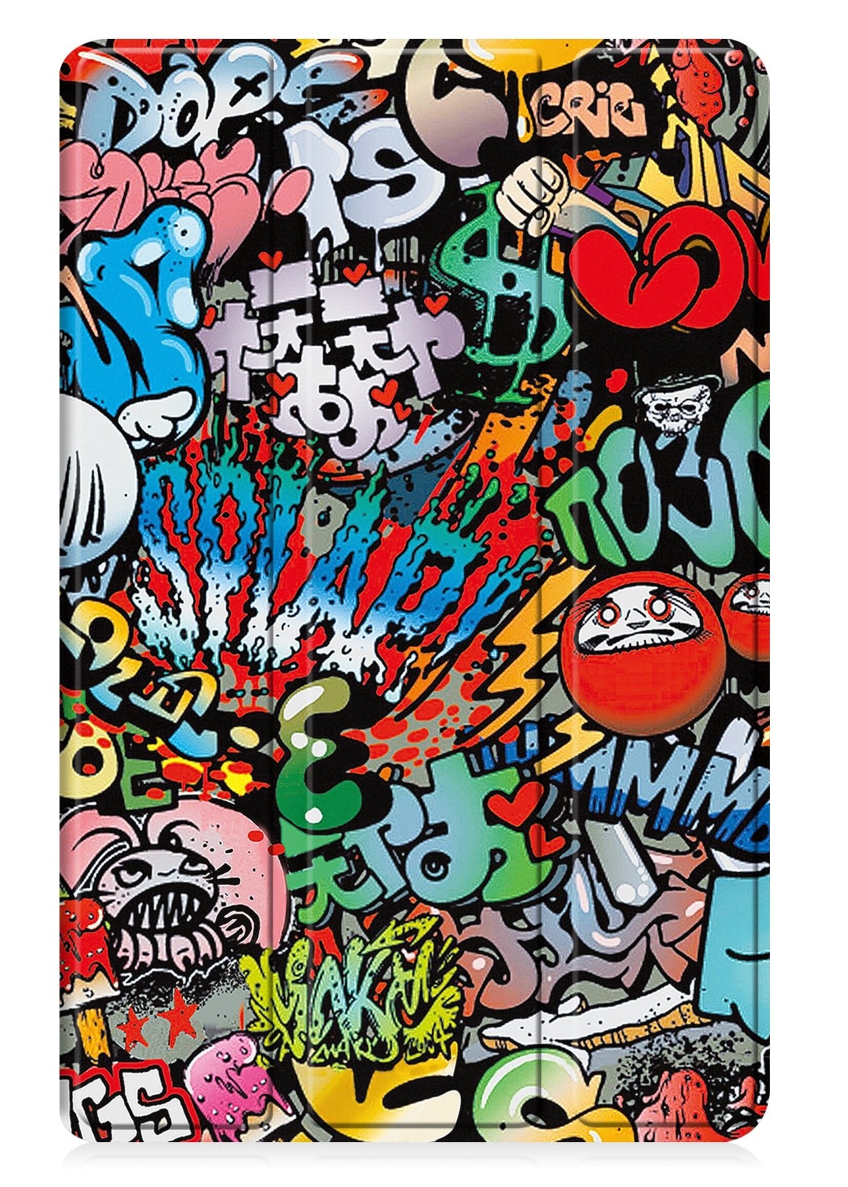 LUQ Hoes Geschikt voor Samsung Galaxy Tab A9 Plus Hoes Luxe Hoesje Book Case - Hoesje Geschikt voor Samsung Tab A9 Plus Hoes Cover - Graffity