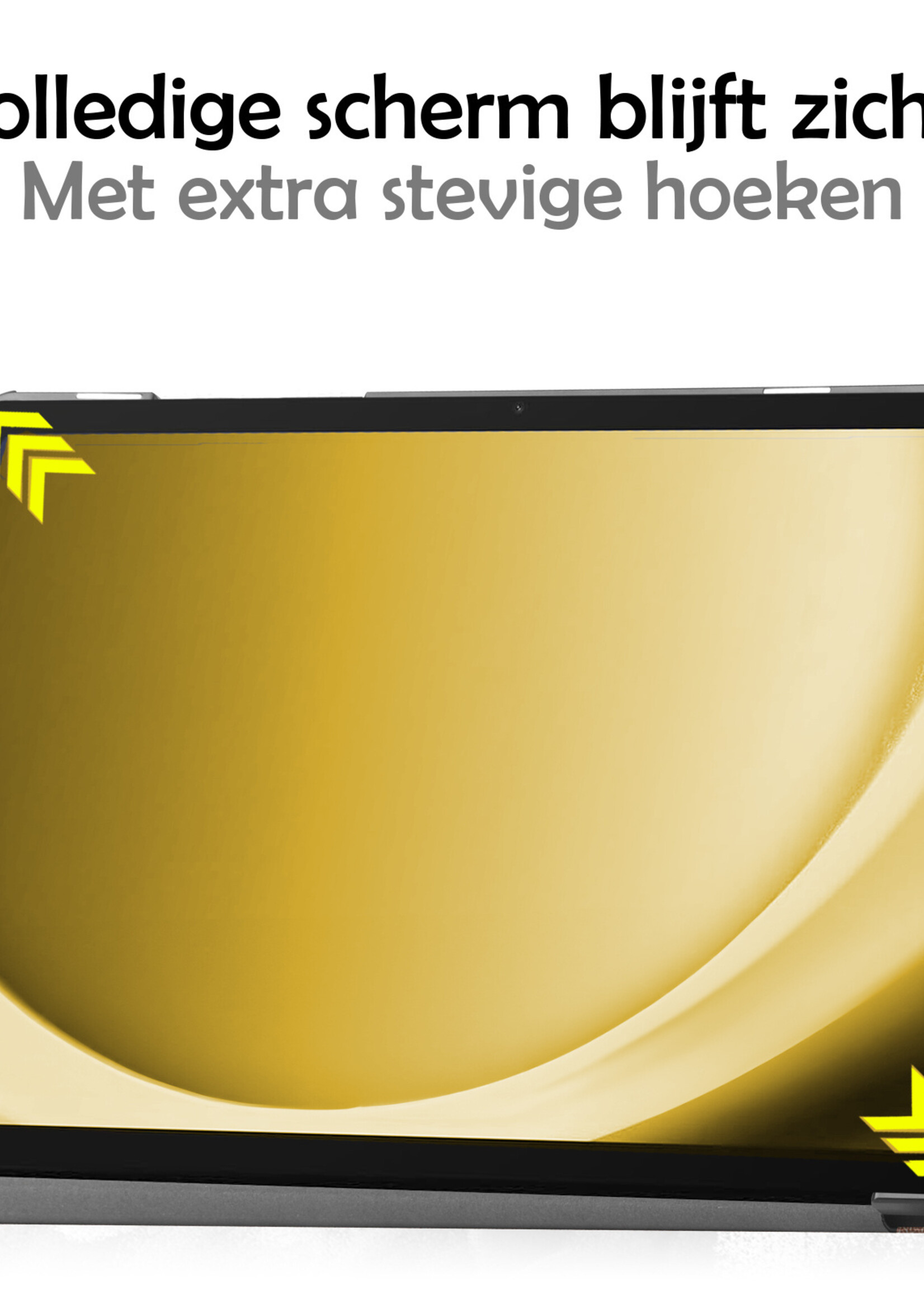 LUQ Hoes Geschikt voor Samsung Galaxy Tab A9 Plus Hoes Luxe Hoesje Book Case - Hoesje Geschikt voor Samsung Tab A9 Plus Hoes Cover - Rosé goud