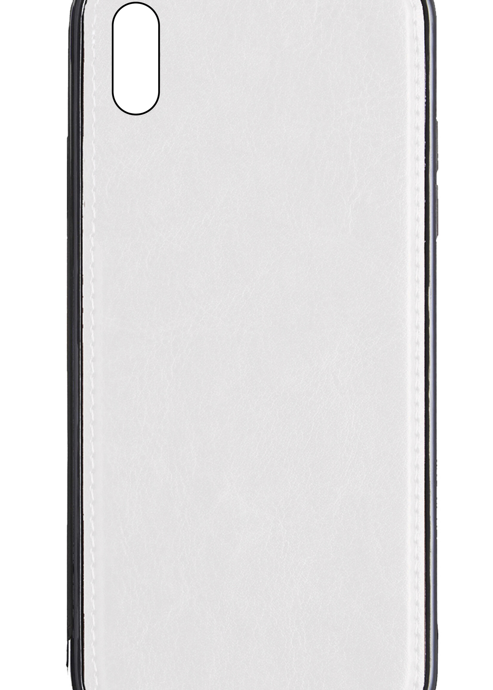 LUQ Hoesje Geschikt voor iPhone Xs Hoesje Case Uitneembare Bookcase 2-in-1 Hoes - Hoes Geschikt voor iPhone Xs Hoes Wallet Case Met Pasjeshouder Hoesje - Wit