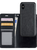 LUQ LUQ iPhone Xs 2-in-1 Hoesje BookCase Uitneembaar - Zwart