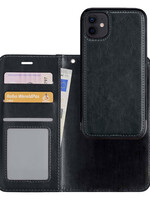 LUQ LUQ iPhone 12 Mini 2-in-1 Hoesje BookCase Uitneembaar - Zwart