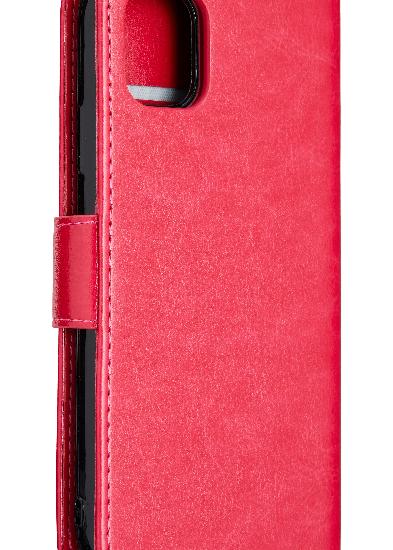 LUQ Hoesje Geschikt voor iPhone 12 Pro Max Hoesje Case Uitneembare Bookcase 2-in-1 Hoes - Hoes Geschikt voor iPhone 12 Pro Max Hoes Wallet Case Met Pasjeshouder Hoesje - Donkerroze