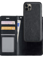 LUQ LUQ iPhone 12 Pro Max 2-in-1 Hoesje BookCase Uitneembaar - Zwart