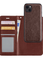LUQ LUQ iPhone 13 Mini 2-in-1 Hoesje BookCase Uitneembaar - Bruin