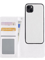 LUQ LUQ iPhone 13 2-in-1 Hoesje BookCase Uitneembaar - Wit