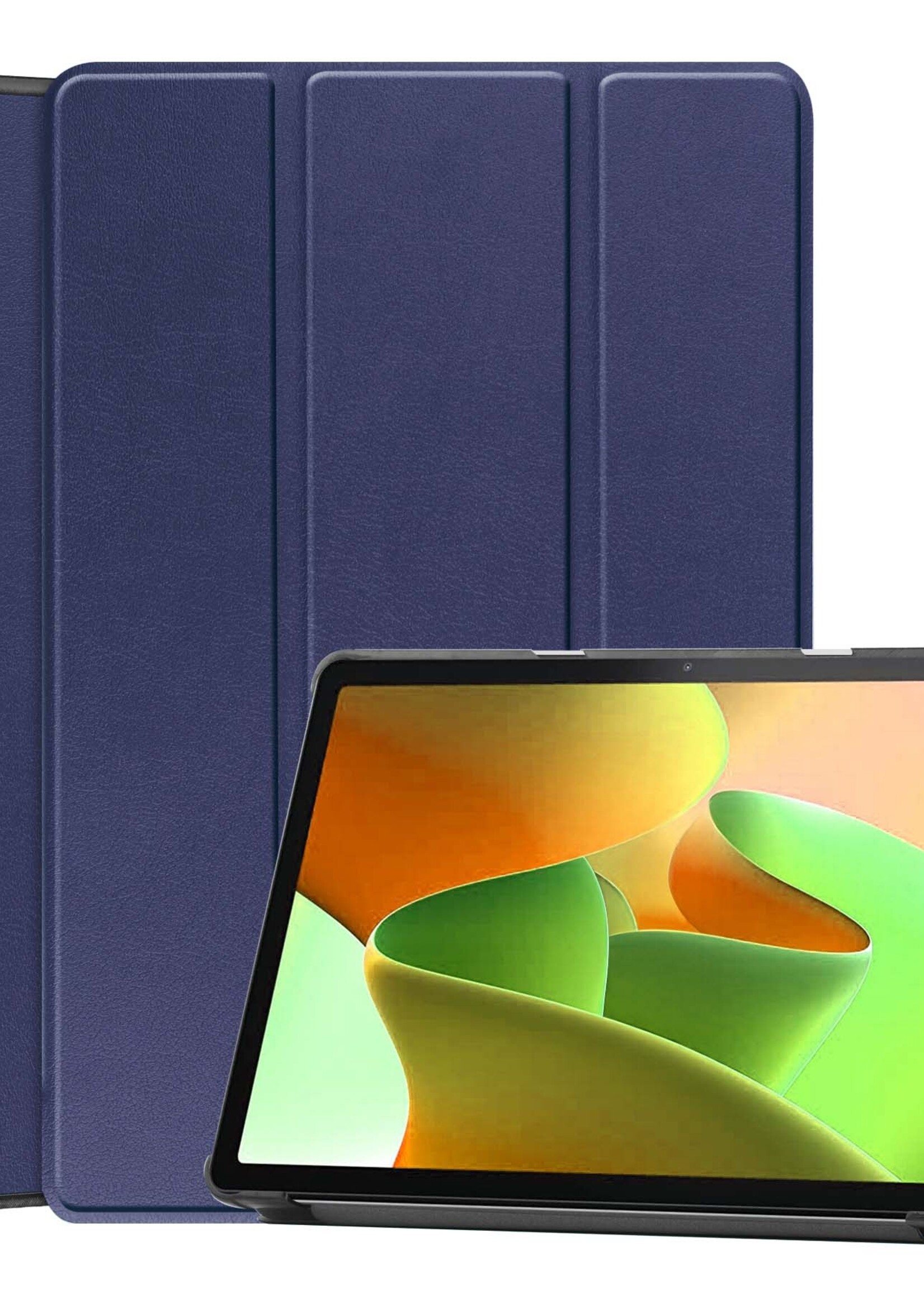 LUQ Hoes Geschikt voor Lenovo Tab M10 (3rd gen) Hoes Luxe Hoesje Book Case - Hoesje Geschikt voor Lenovo Tab M10 (3e gen) Hoes Cover - Donkerblauw