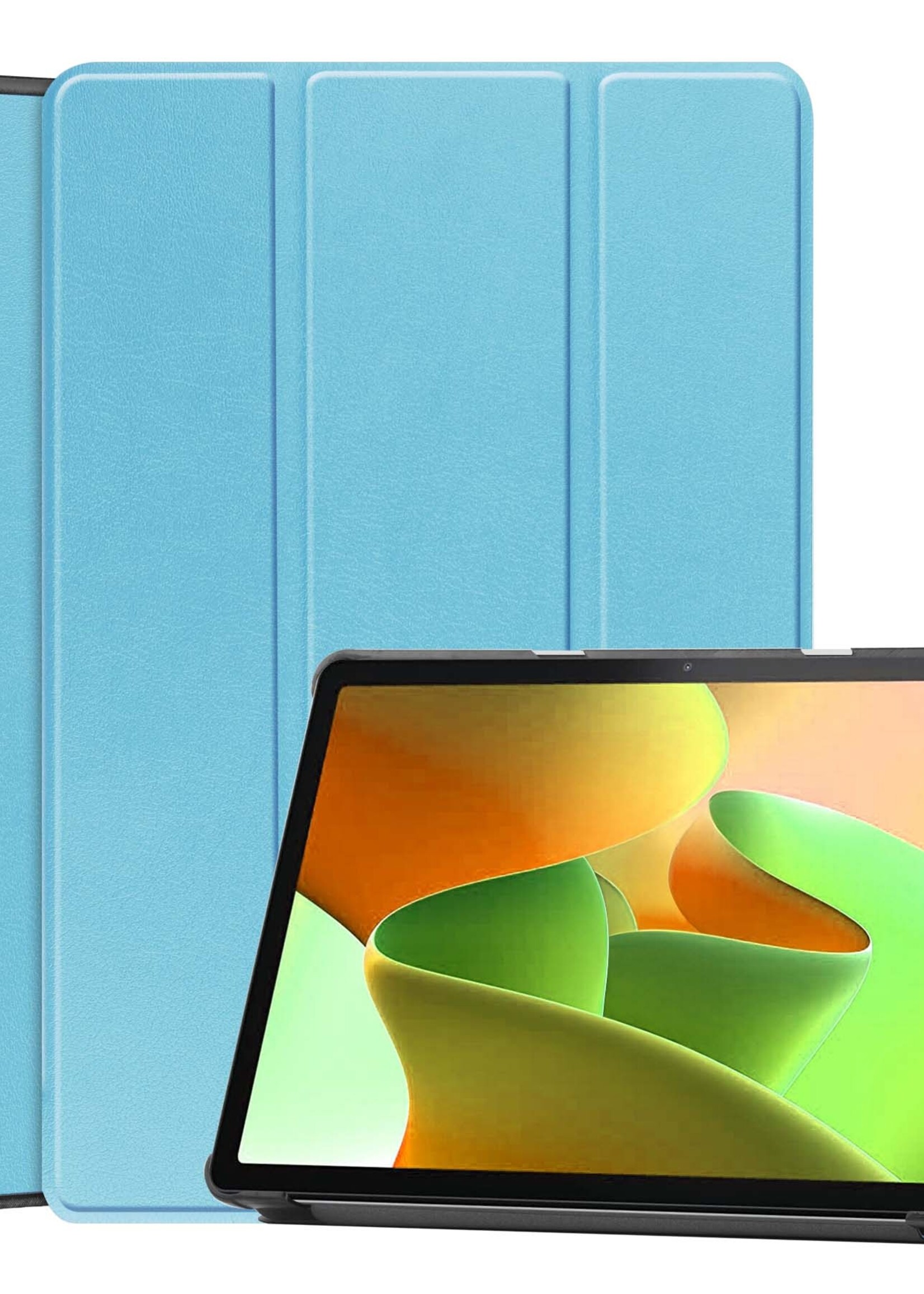 LUQ Hoes Geschikt voor Lenovo Tab M10 (3rd gen) Hoes Luxe Hoesje Book Case - Hoesje Geschikt voor Lenovo Tab M10 (3e gen) Hoes Cover - Lichtblauw