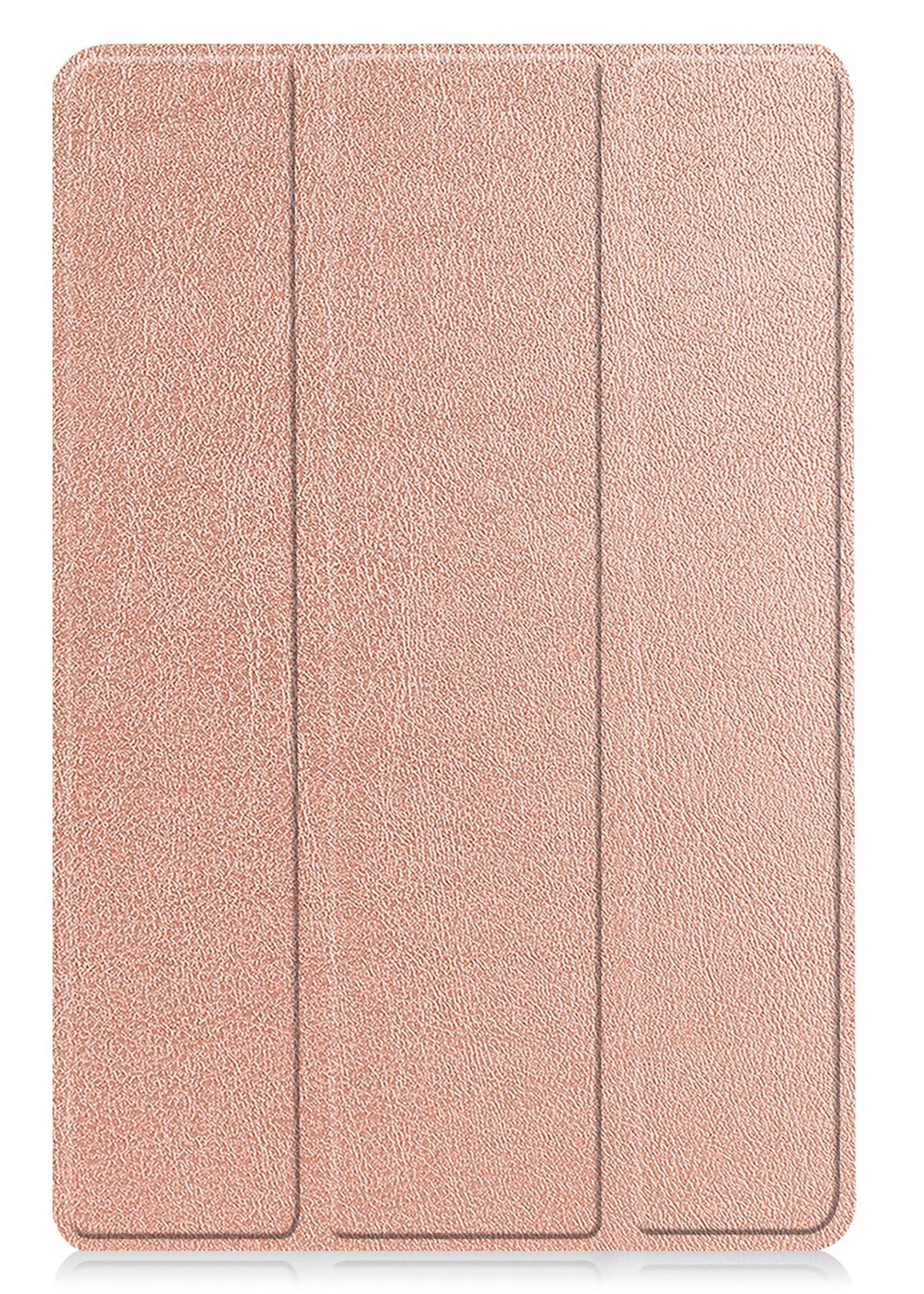 LUQ Hoes Geschikt voor Lenovo Tab M10 (3rd gen) Hoes Luxe Hoesje Book Case - Hoesje Geschikt voor Lenovo Tab M10 (3e gen) Hoes Cover - Rosé goud