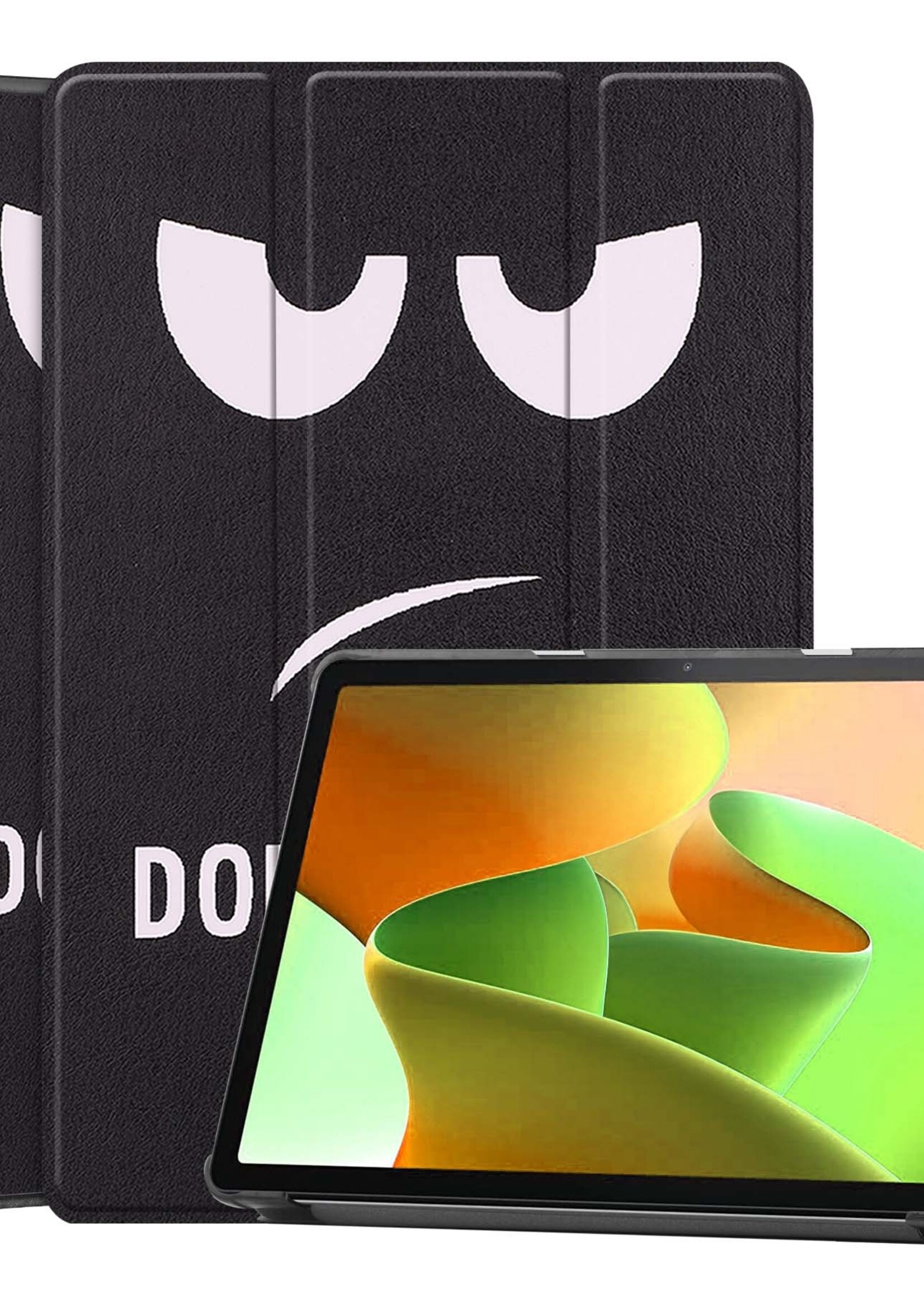 LUQ Hoes Geschikt voor Lenovo Tab M10 (3rd gen) Hoes Luxe Hoesje Book Case - Hoesje Geschikt voor Lenovo Tab M10 (3e gen) Hoes Cover - Don't Touch Me