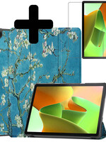LUQ LUQ Lenovo Tab M10 (Gen 3) Hoesje Met Screenprotector - Bloesem