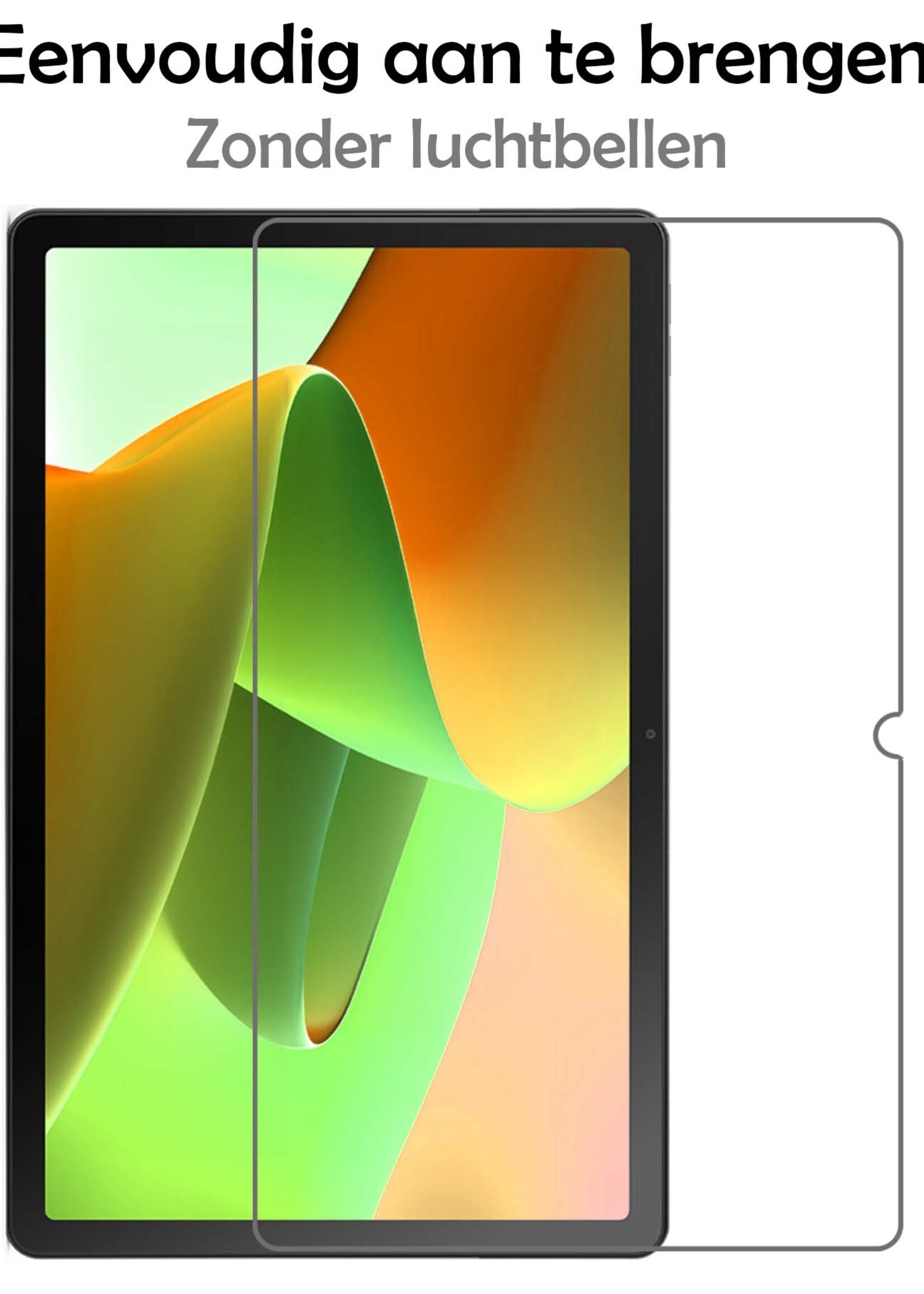 LUQ Hoes Geschikt voor Lenovo Tab M10 (3rd gen) Hoes Luxe Hoesje Book Case Met Screenprotector - Hoesje Geschikt voor Lenovo Tab M10 (3e gen) Hoes Cover - Paars