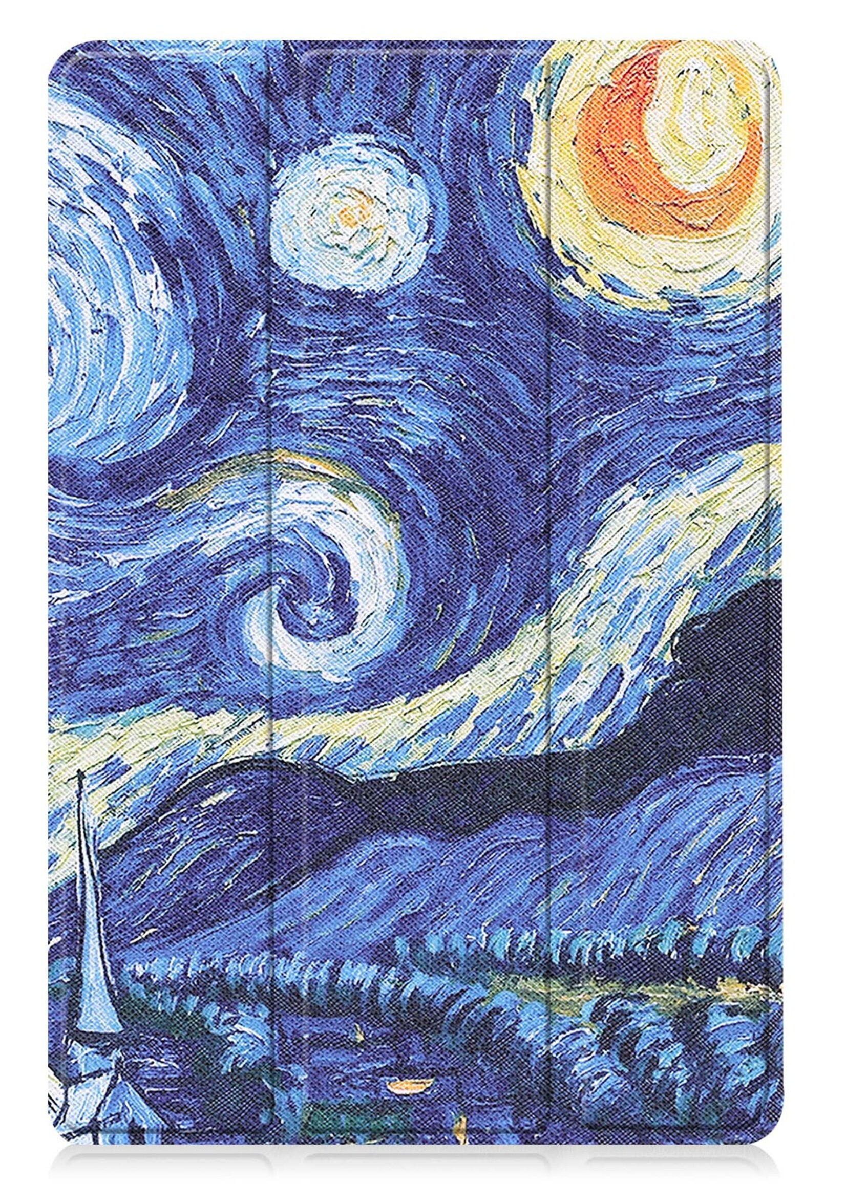 LUQ Hoes Geschikt voor Lenovo Tab M10 (3rd gen) Hoes Luxe Hoesje Book Case Met Screenprotector - Hoesje Geschikt voor Lenovo Tab M10 (3e gen) Hoes Cover - Sterrenhemel