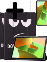 LUQ LUQ Lenovo Tab M10 (Gen 3) Hoesje Met Screenprotector - Don't Touch Me
