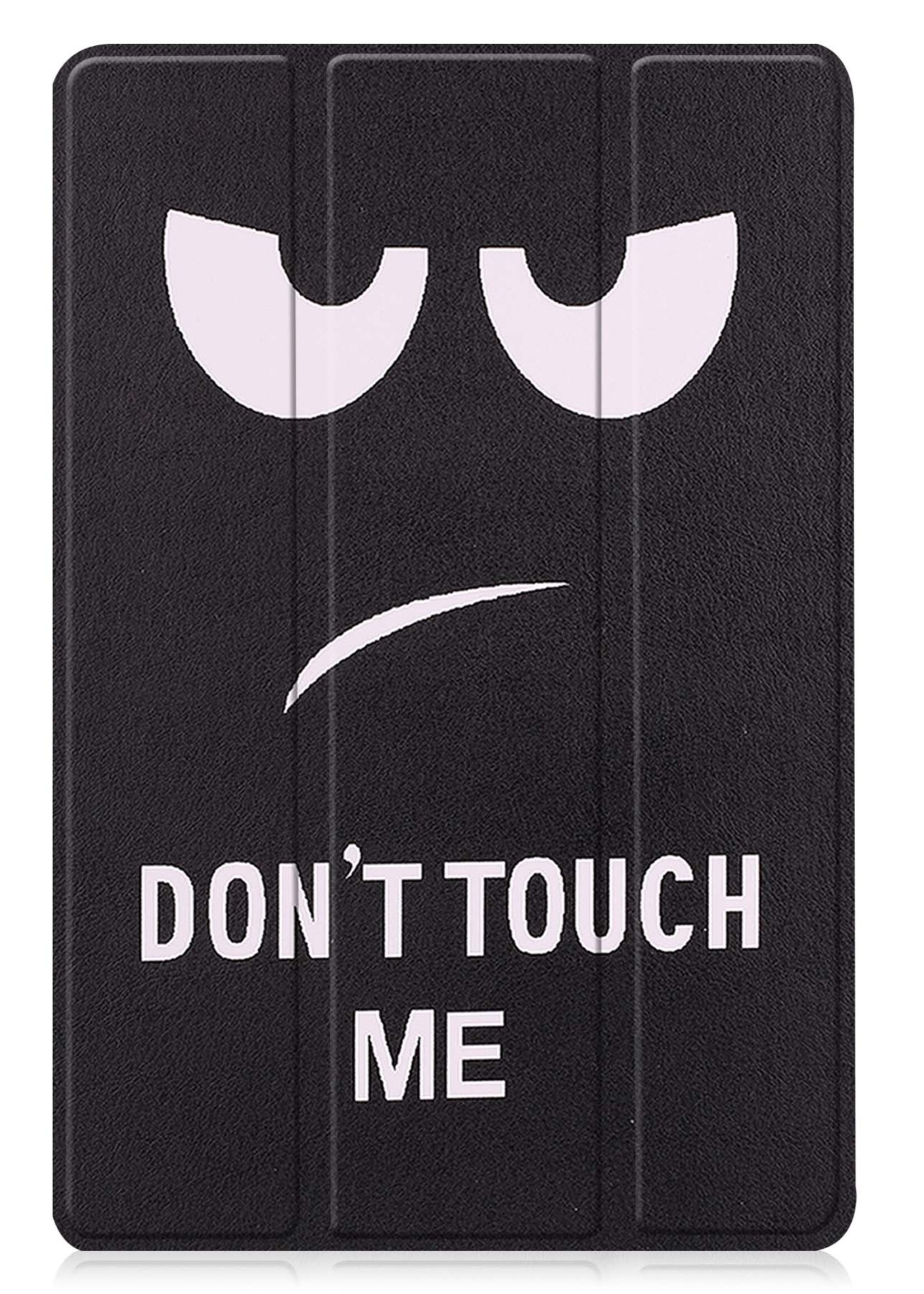 LUQ Hoes Geschikt voor Lenovo Tab M10 (3rd gen) Hoes Luxe Hoesje Book Case Met Screenprotector - Hoesje Geschikt voor Lenovo Tab M10 (3e gen) Hoes Cover - Don't Touch Me