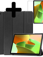 LUQ LUQ Lenovo Tab M10 (Gen 3) Hoesje Met Screenprotector - Zwart