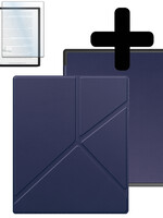 LUQ LUQ Kobo Elipsa 2E Hoesje Met Screenprotector - Donkerblauw