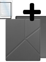 LUQ LUQ Kobo Elipsa 2E Hoesje Met Screenprotector - Grijs