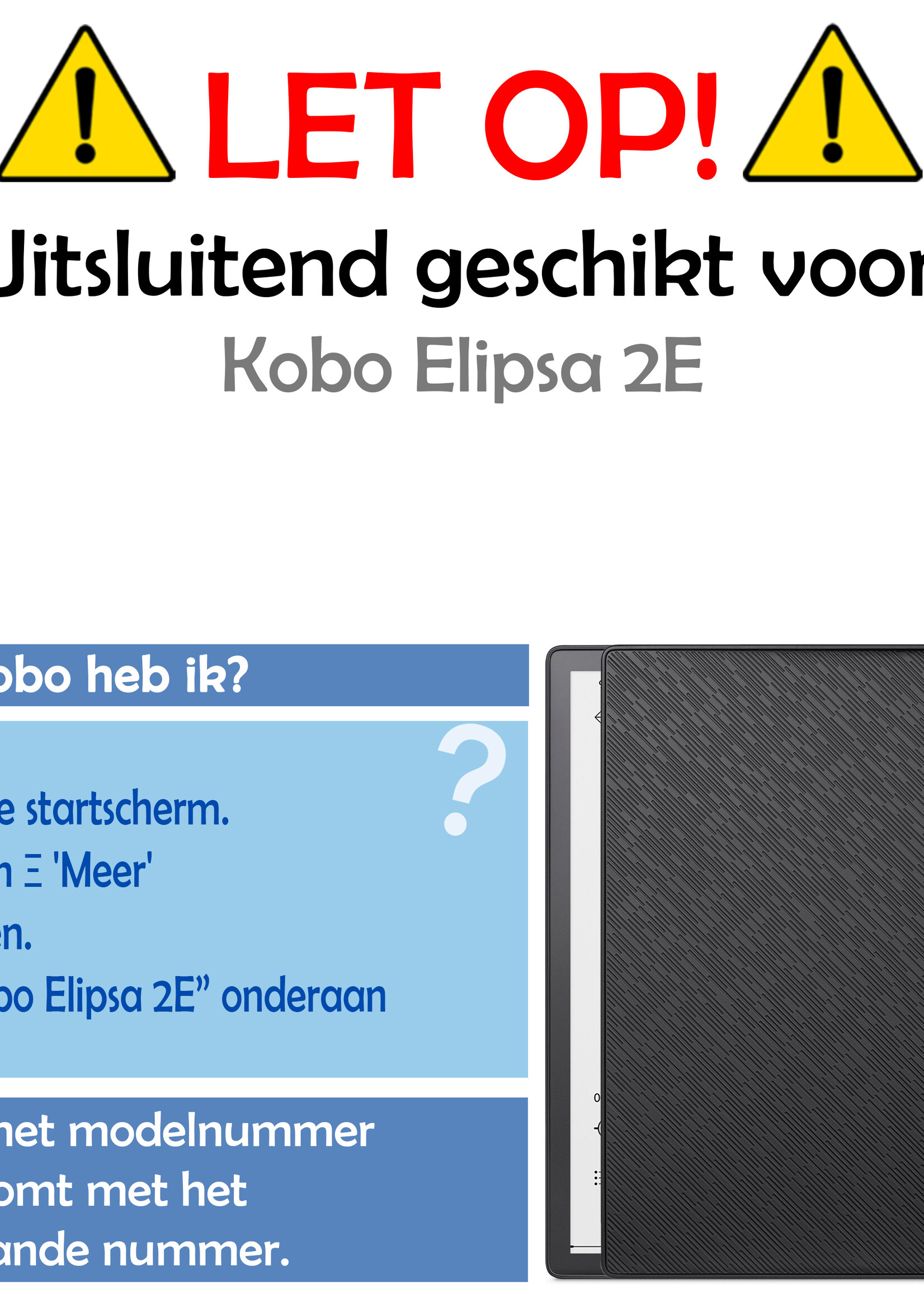 LUQ Hoesje Geschikt voor Kobo Elipsa 2E Hoes Bescherm Hoesje Case Luxe Sleep Cover Met Screenprotector - Rosé Goud