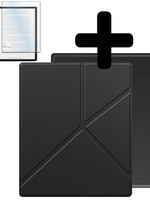 LUQ LUQ Kobo Elipsa 2E Hoesje Met Screenprotector - Zwart