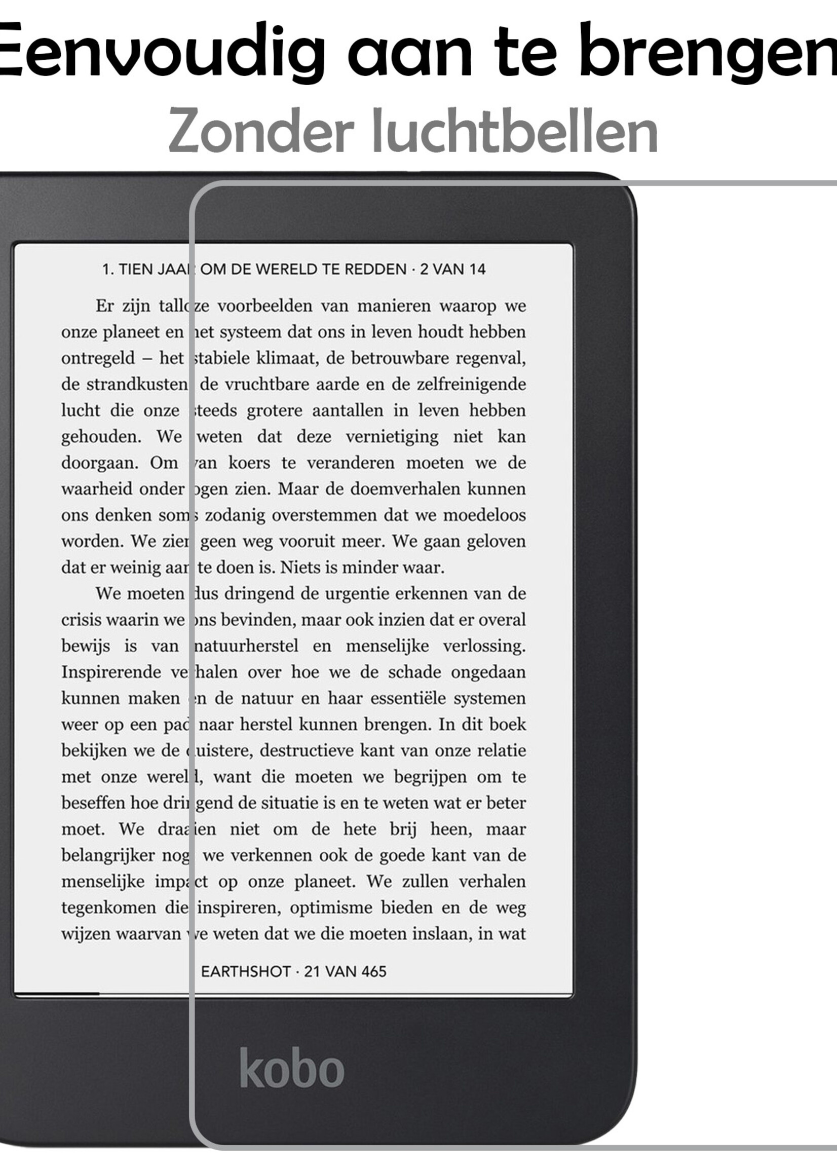 LUQ Hoesje Geschikt voor Kobo Clara 2E Hoes Bescherm Hoesje Case Luxe Sleep Cover Met Screenprotector - Donkergroen