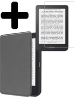 LUQ LUQ Kobo Clara 2E Hoesje Met Screenprotector - Grijs
