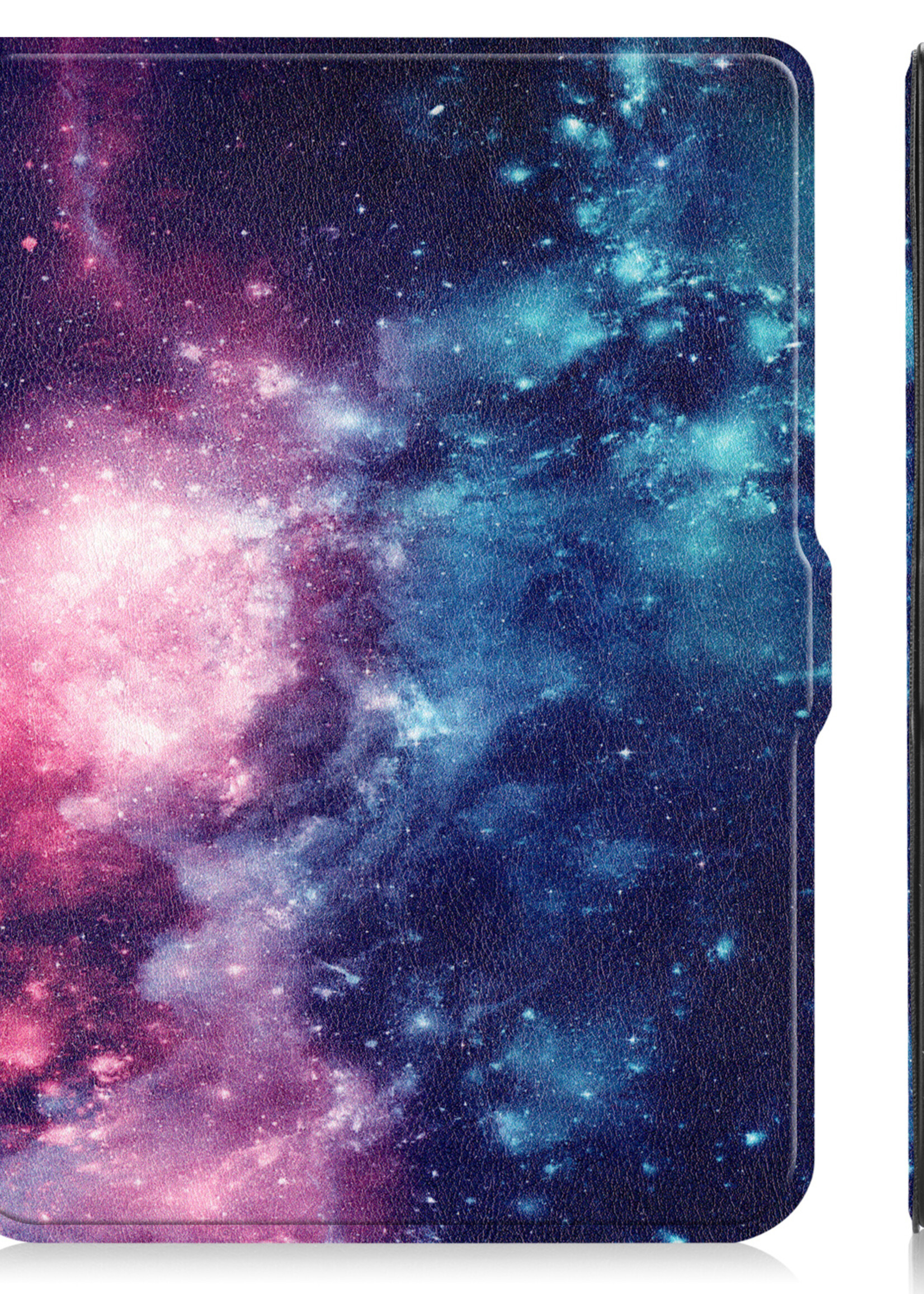 LUQ Hoesje Geschikt voor Kobo Clara HD Hoes Bescherm Hoesje Case Luxe Sleep Cover Met Screenprotector - Galaxy