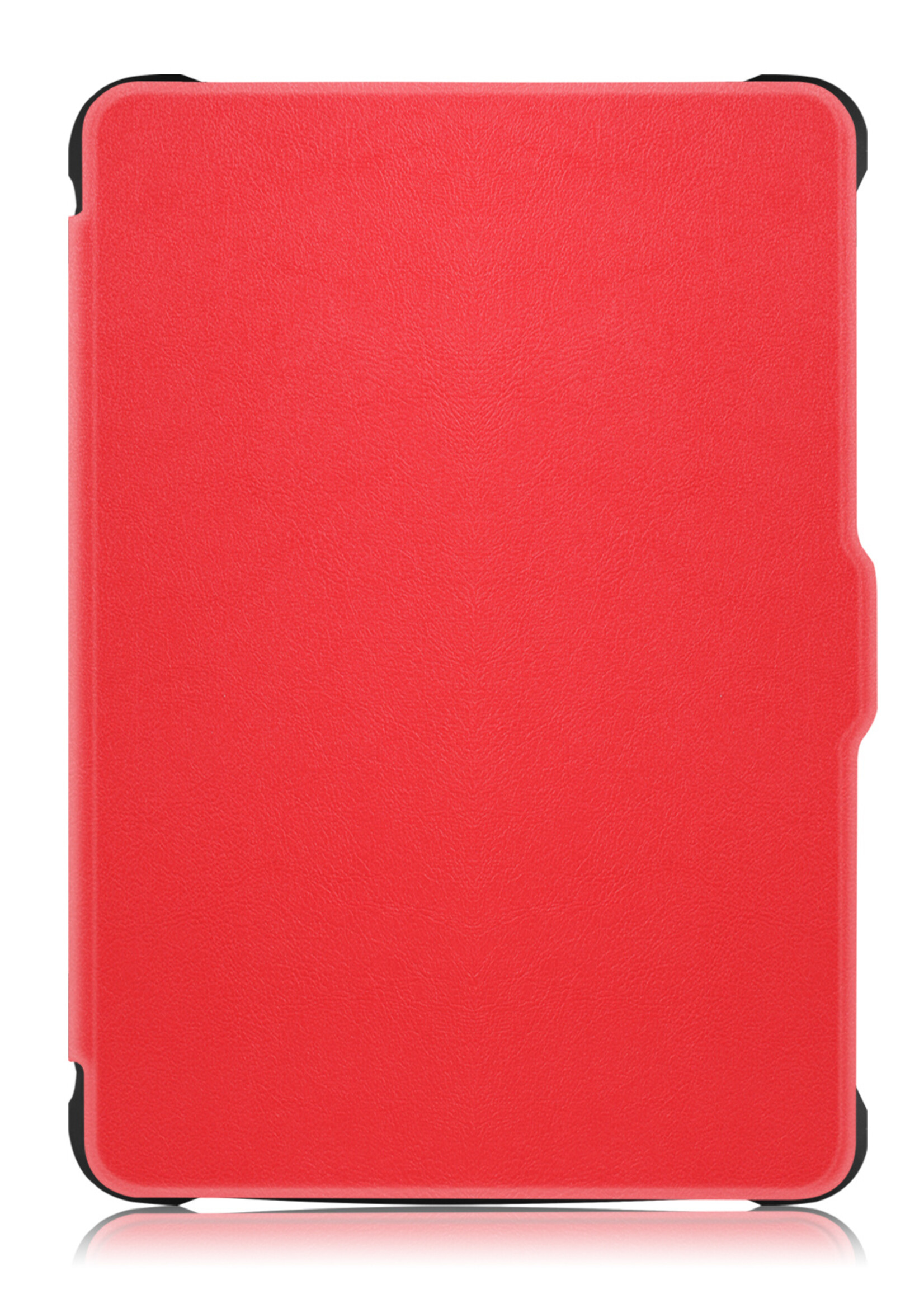 LUQ Hoesje Geschikt voor Kobo Clara HD Hoes Bescherm Hoesje Case Luxe Sleep Cover Met Screenprotector - Rood