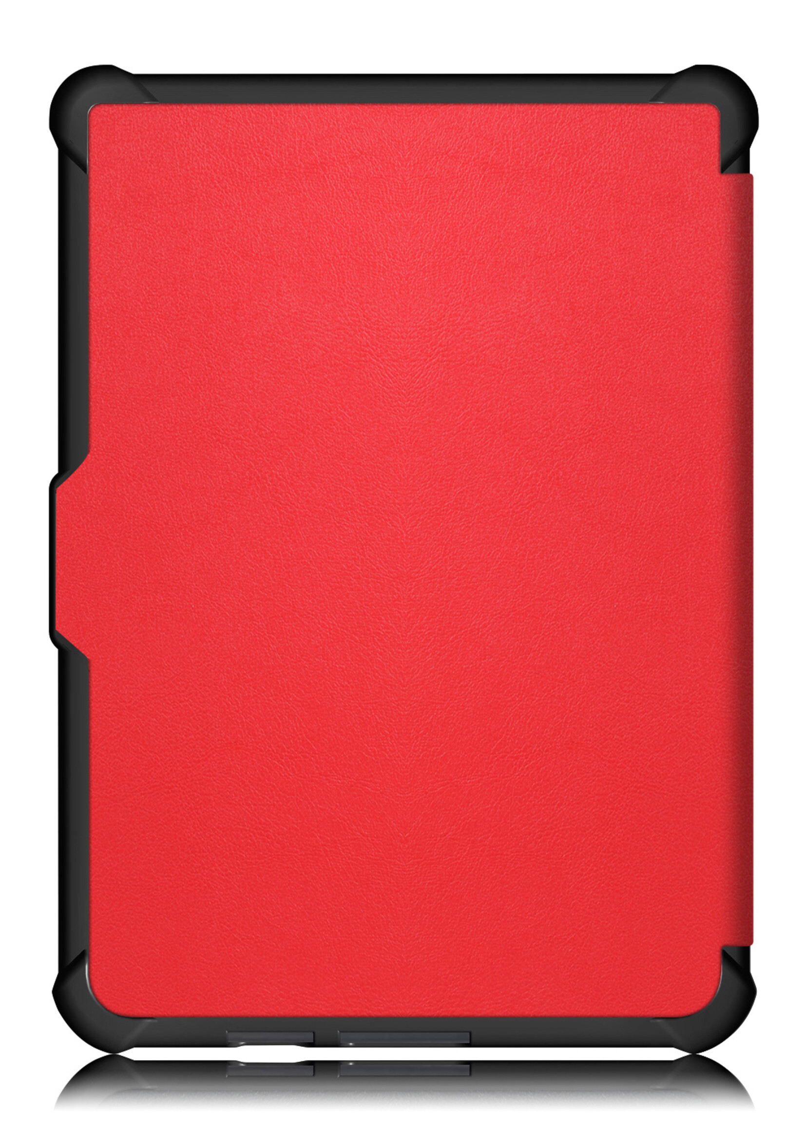 LUQ Hoesje Geschikt voor Kobo Clara HD Hoes Bescherm Hoesje Case Luxe Sleep Cover Met Screenprotector - Rood