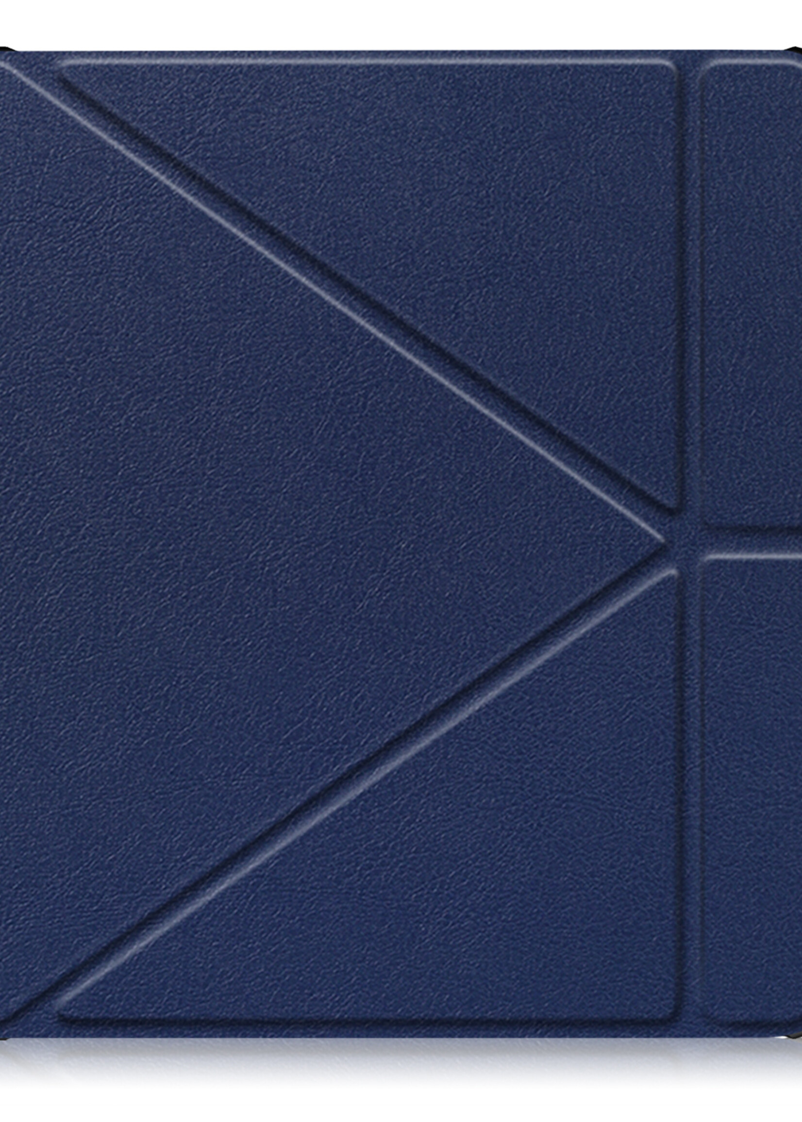 LUQ Hoesje Geschikt voor Kobo Libra H2O Hoes Bescherm Hoesje Case Luxe Sleep Cover Met Screenprotector - Donkerblauw