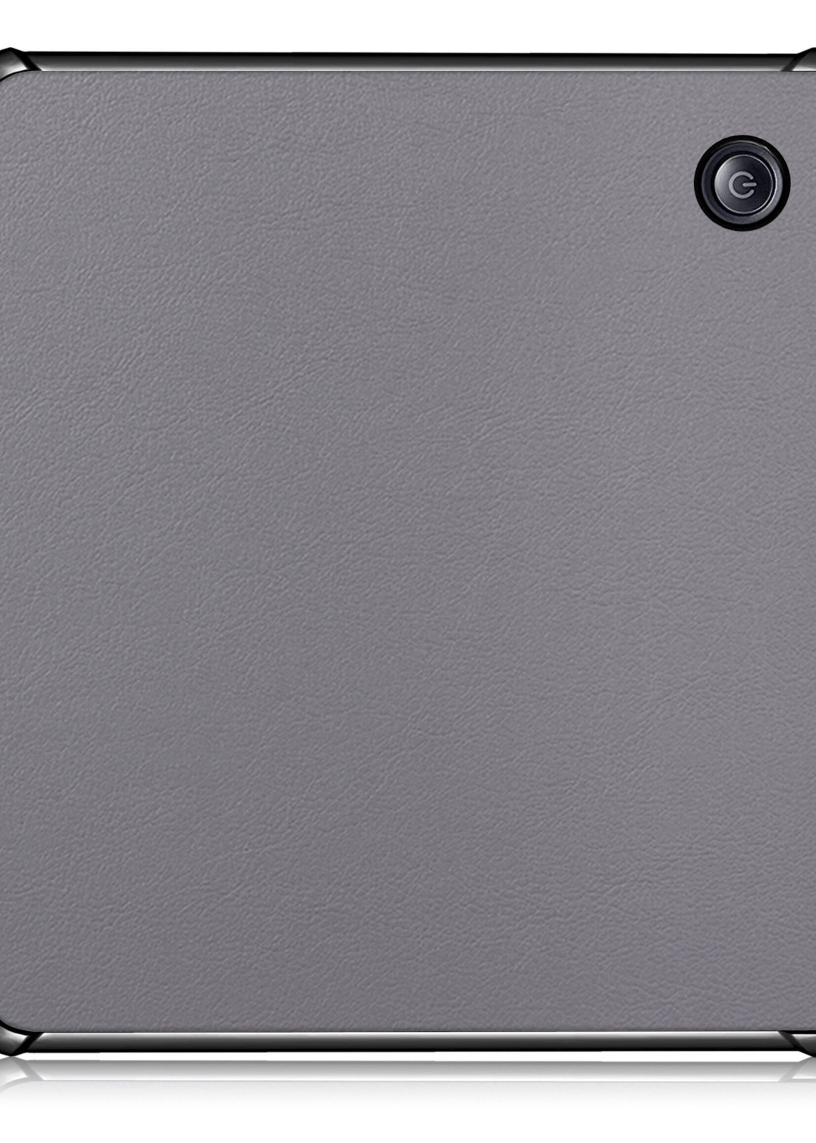 LUQ Hoesje Geschikt voor Kobo Libra H2O Hoes Bescherm Hoesje Case Luxe Sleep Cover Met Screenprotector - Grijs