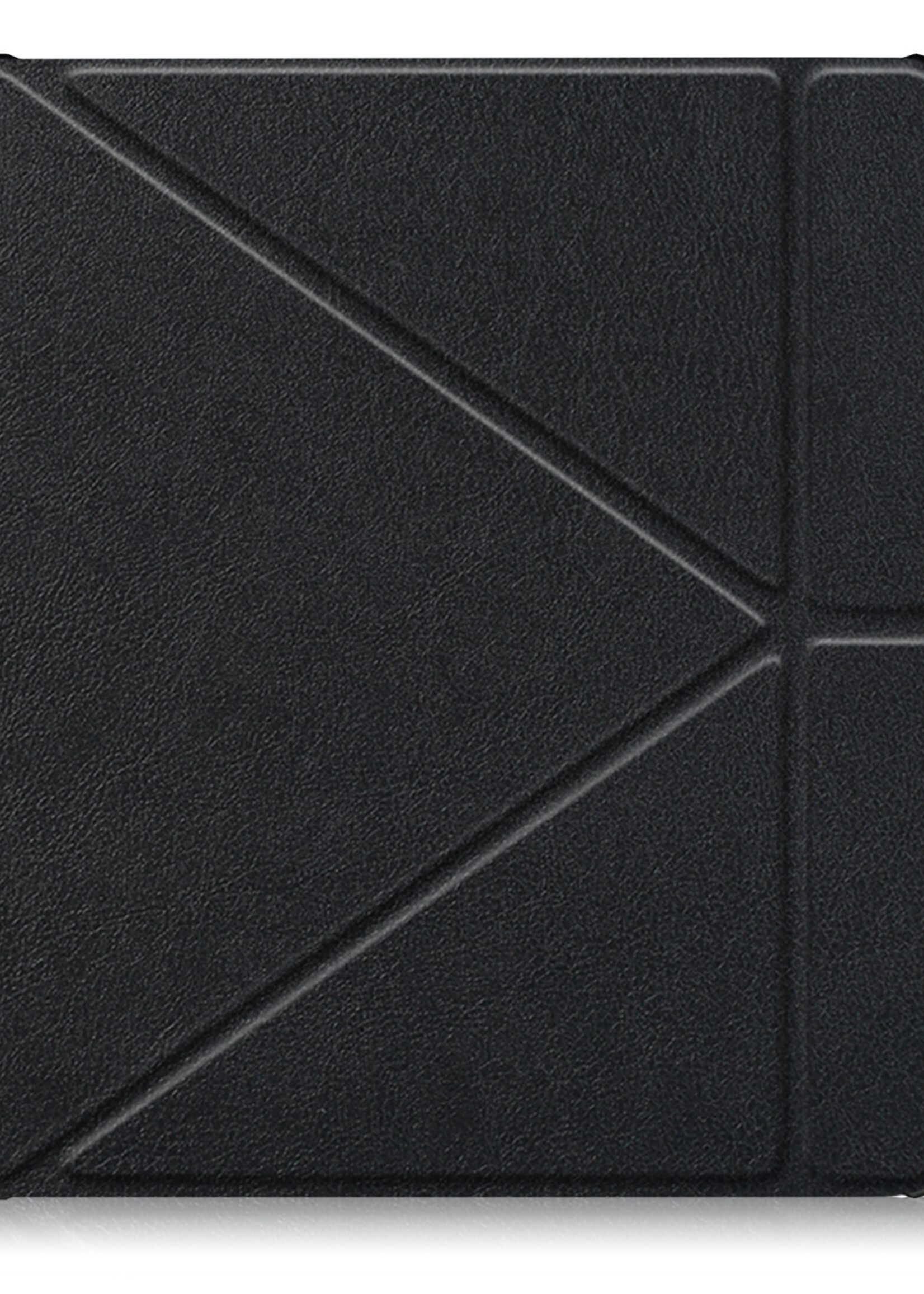 LUQ Hoesje Geschikt voor Kobo Libra H2O Hoes Bescherm Hoesje Case Luxe Sleep Cover Met Screenprotector - Zwart