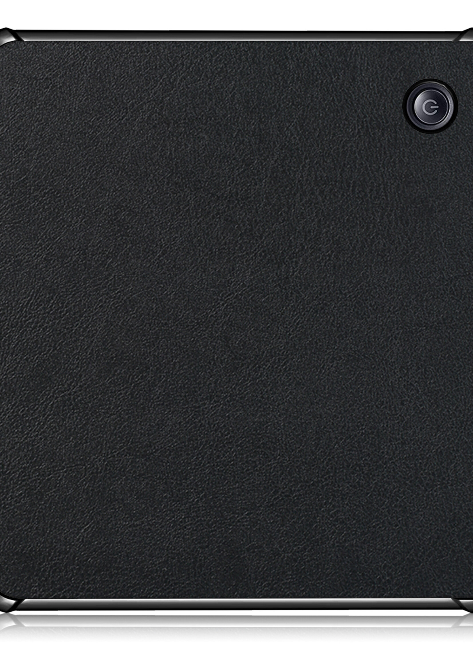 LUQ Hoesje Geschikt voor Kobo Libra H2O Hoes Bescherm Hoesje Case Luxe Sleep Cover Met Screenprotector - Zwart