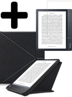 LUQ LUQ Kobo Libra H2O Hoesje Met Screenprotector - Zwart