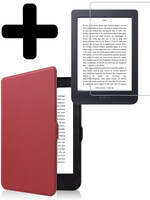LUQ LUQ Kobo Nia Hoesje Met Screenprotector - Donkerrood