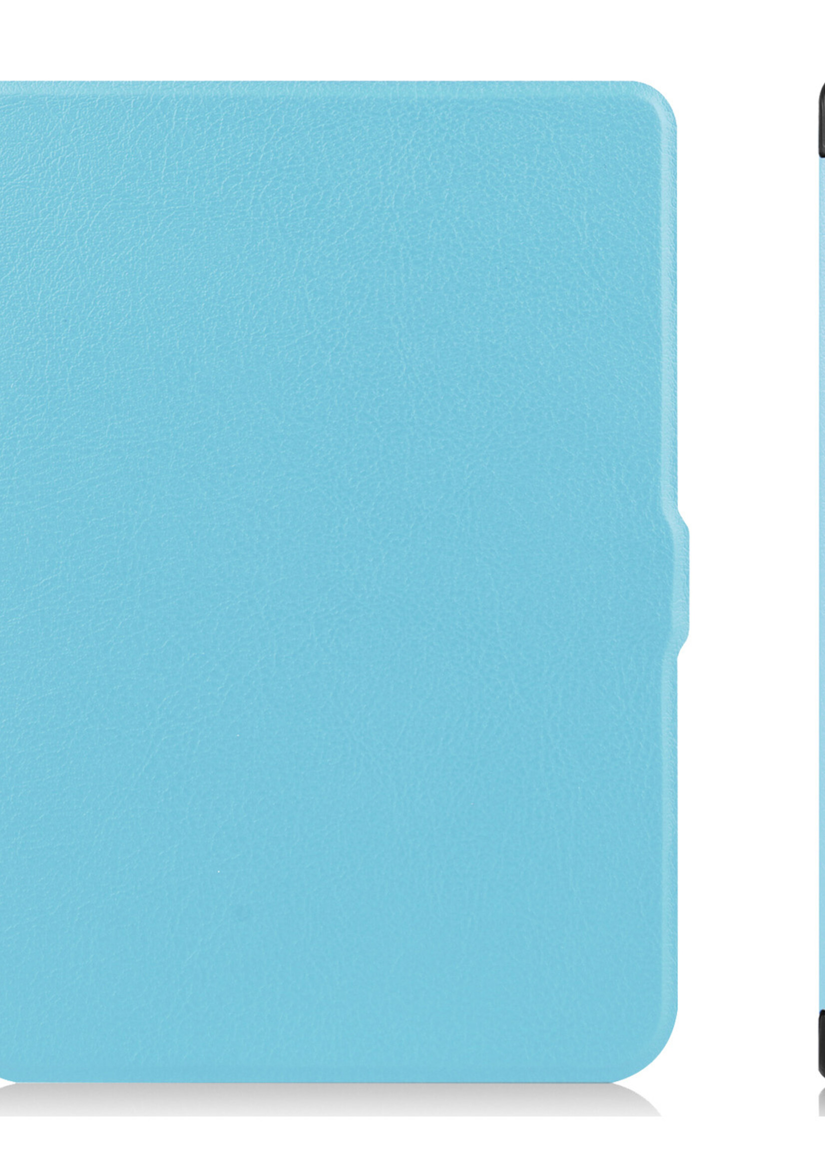 LUQ Hoesje Geschikt voor Kobo Nia Hoes Bescherm Hoesje Case Luxe Sleep Cover Met Screenprotector - Lichtblauw