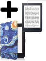 LUQ LUQ Kobo Nia Hoesje Met Screenprotector - Sterrenhemel