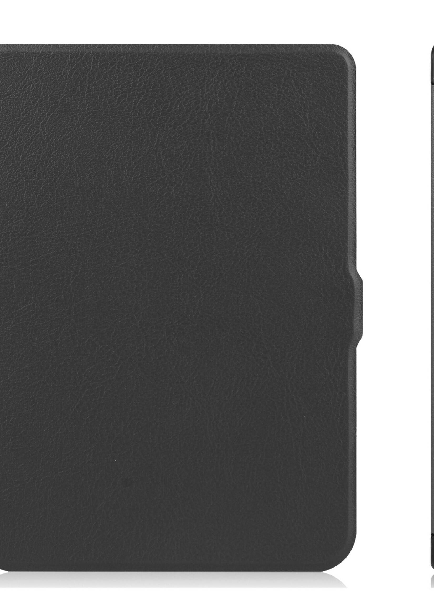 LUQ Hoesje Geschikt voor Kobo Nia Hoes Bescherm Hoesje Case Luxe Sleep Cover Met Screenprotector - Zwart