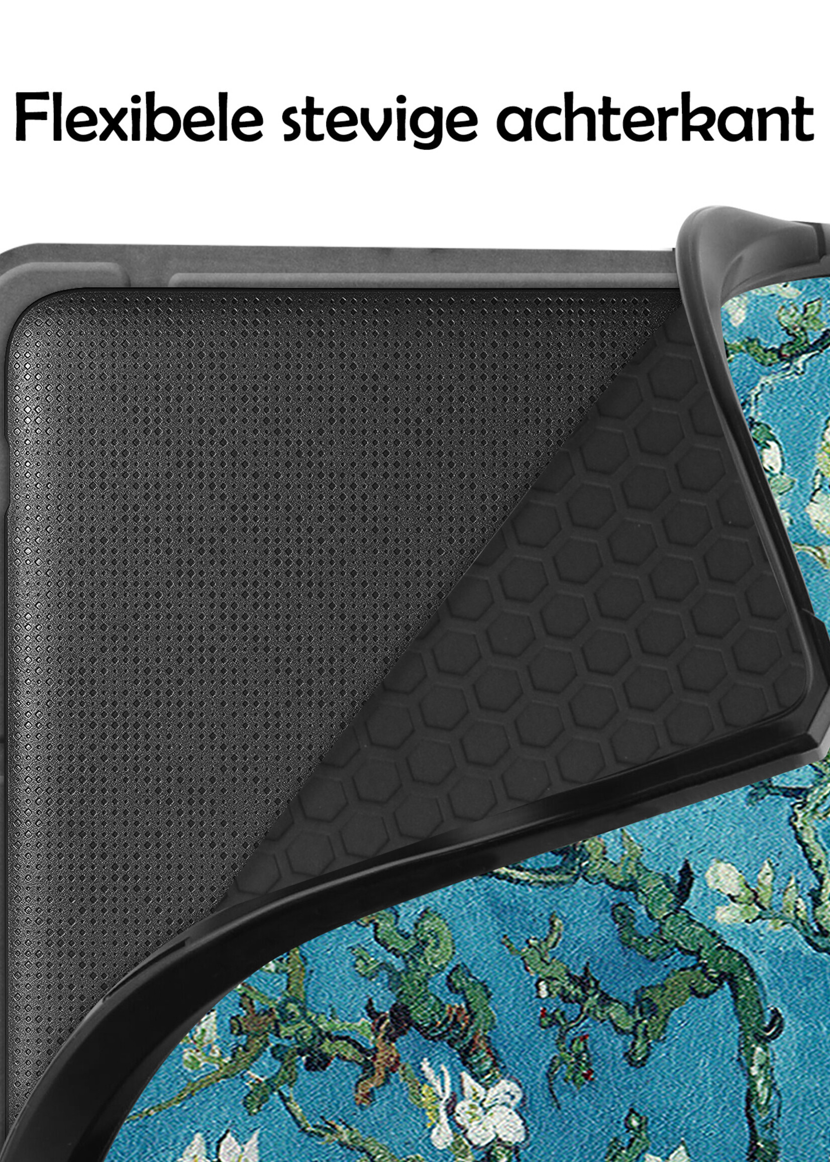 LUQ Hoesje Geschikt voor Kobo Sage Hoes Bescherm Hoesje Case Luxe Sleep Cover Met Screenprotector - Bloesem