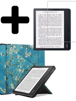 LUQ LUQ Kobo Sage Hoesje Met Screenprotector - Bloesem