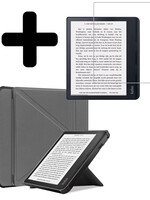 LUQ LUQ Kobo Sage Hoesje Met Screenprotector - Grijs