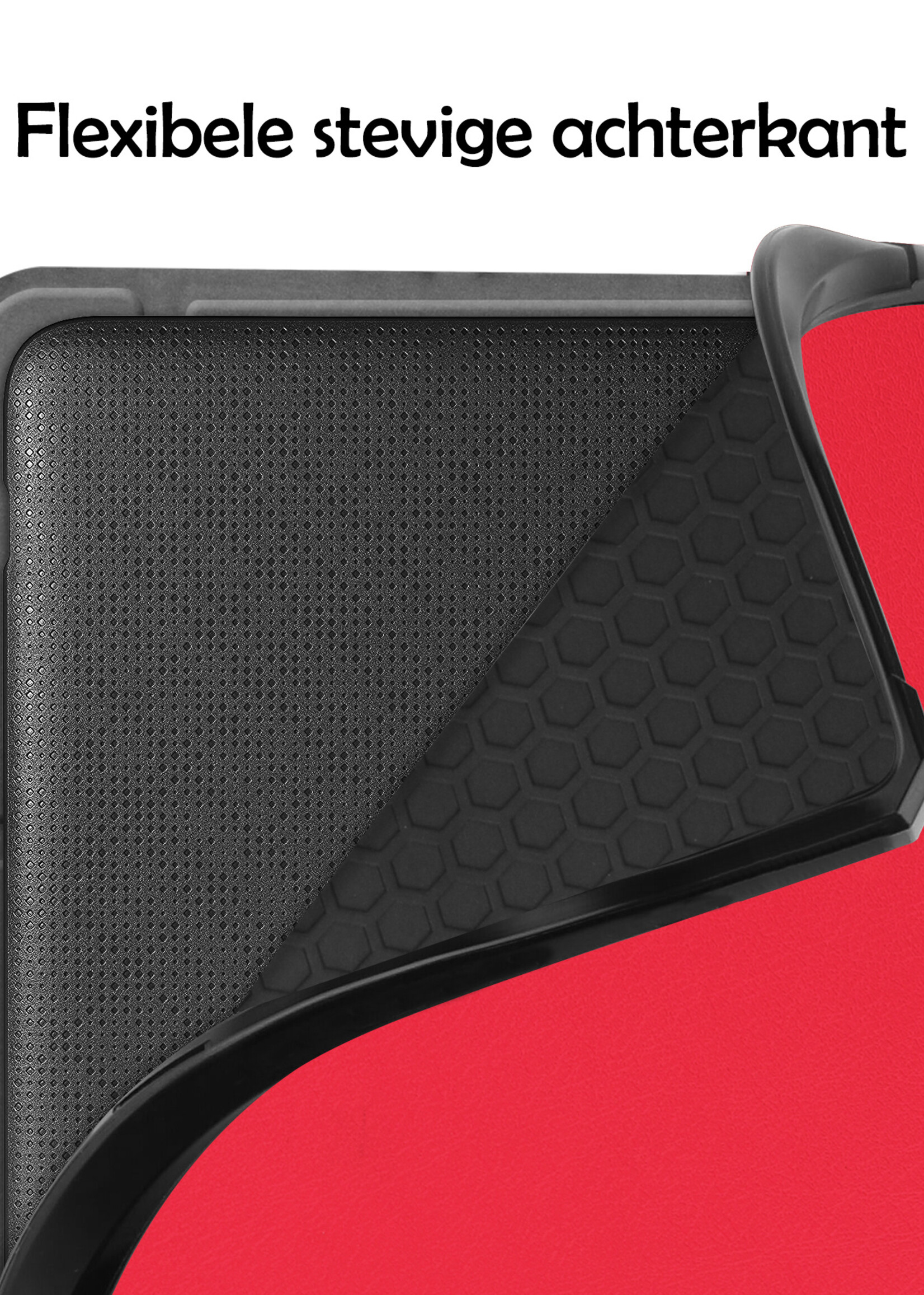 LUQ Hoesje Geschikt voor Kobo Sage Hoes Bescherm Hoesje Case Luxe Sleep Cover Met Screenprotector - Rood