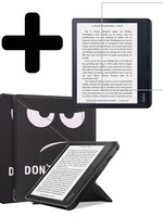 LUQ LUQ Kobo Sage Hoesje Met Screenprotector - Don't Touch Me
