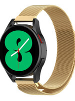 LUQ LUQ Samsung Galaxy Watch 4 Bandje Milanees - Goud