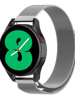 LUQ LUQ Samsung Galaxy Watch 4 Bandje Milanees - Zilver