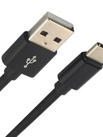 LUQ LUQ USB-A naar USB-C kabel - 1.8 meter - Zwart