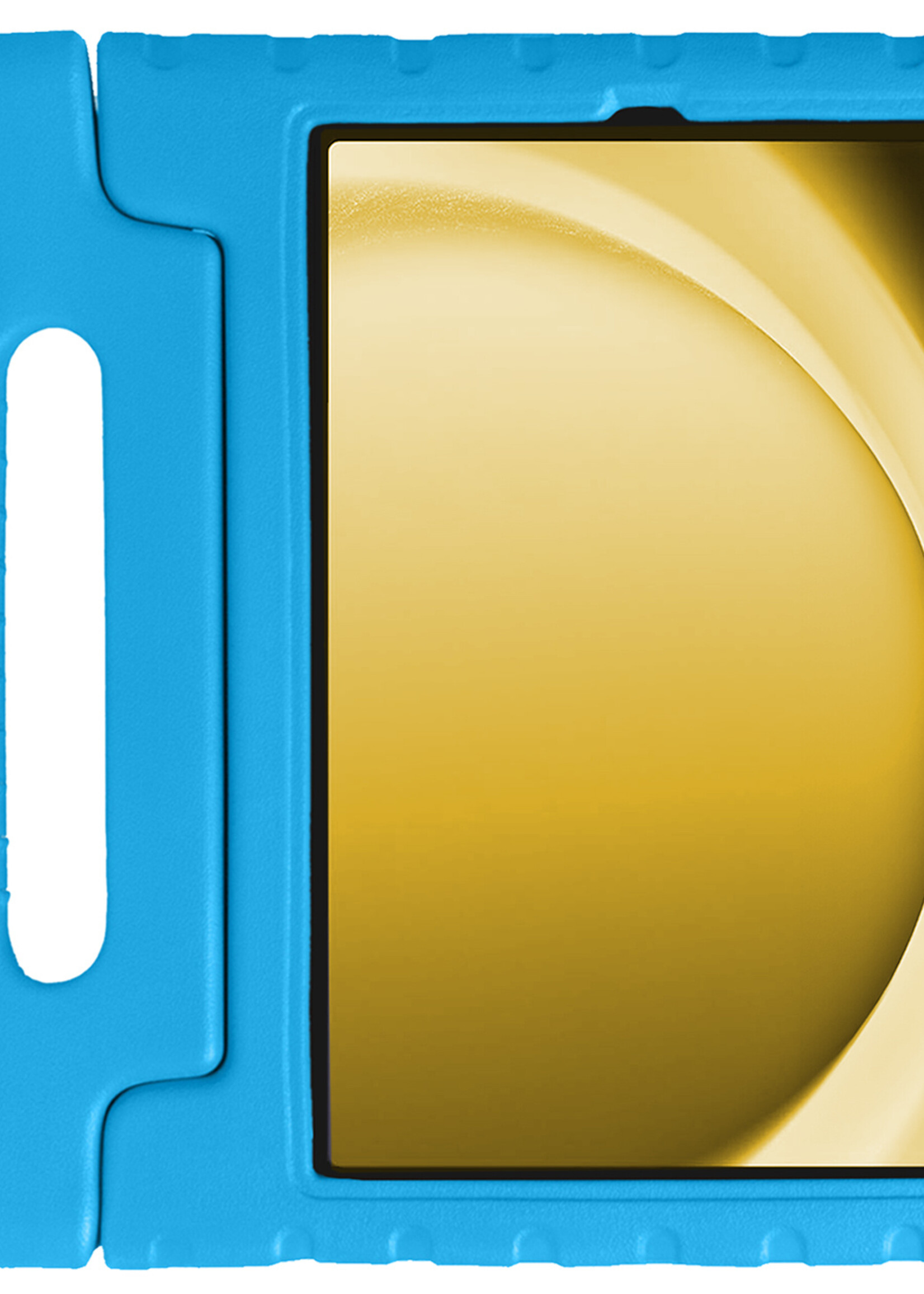 LUQ Hoes Geschikt voor Samsung Galaxy Tab A9 Plus Hoes Kinder Hoesje Kids Case Kinderhoes Shockproof - Hoesje Geschikt voor Samsung Tab A9 Plus Hoesje Kidscase - Blauw