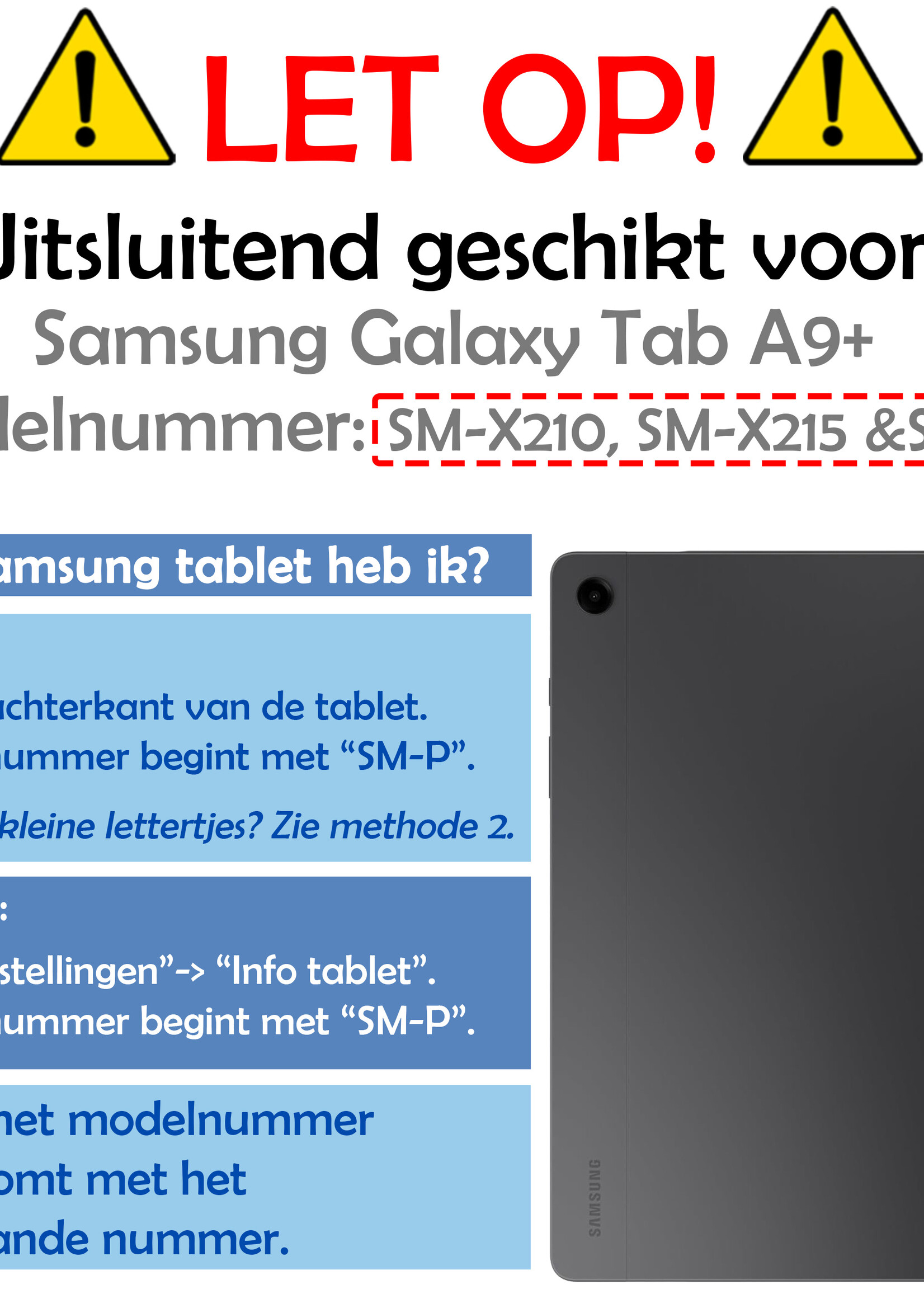 LUQ Hoes Geschikt voor Samsung Galaxy Tab A9 Plus Hoes Kinder Hoesje Kids Case Kinderhoes Shockproof - Hoesje Geschikt voor Samsung Tab A9 Plus Hoesje Kidscase - Zwart