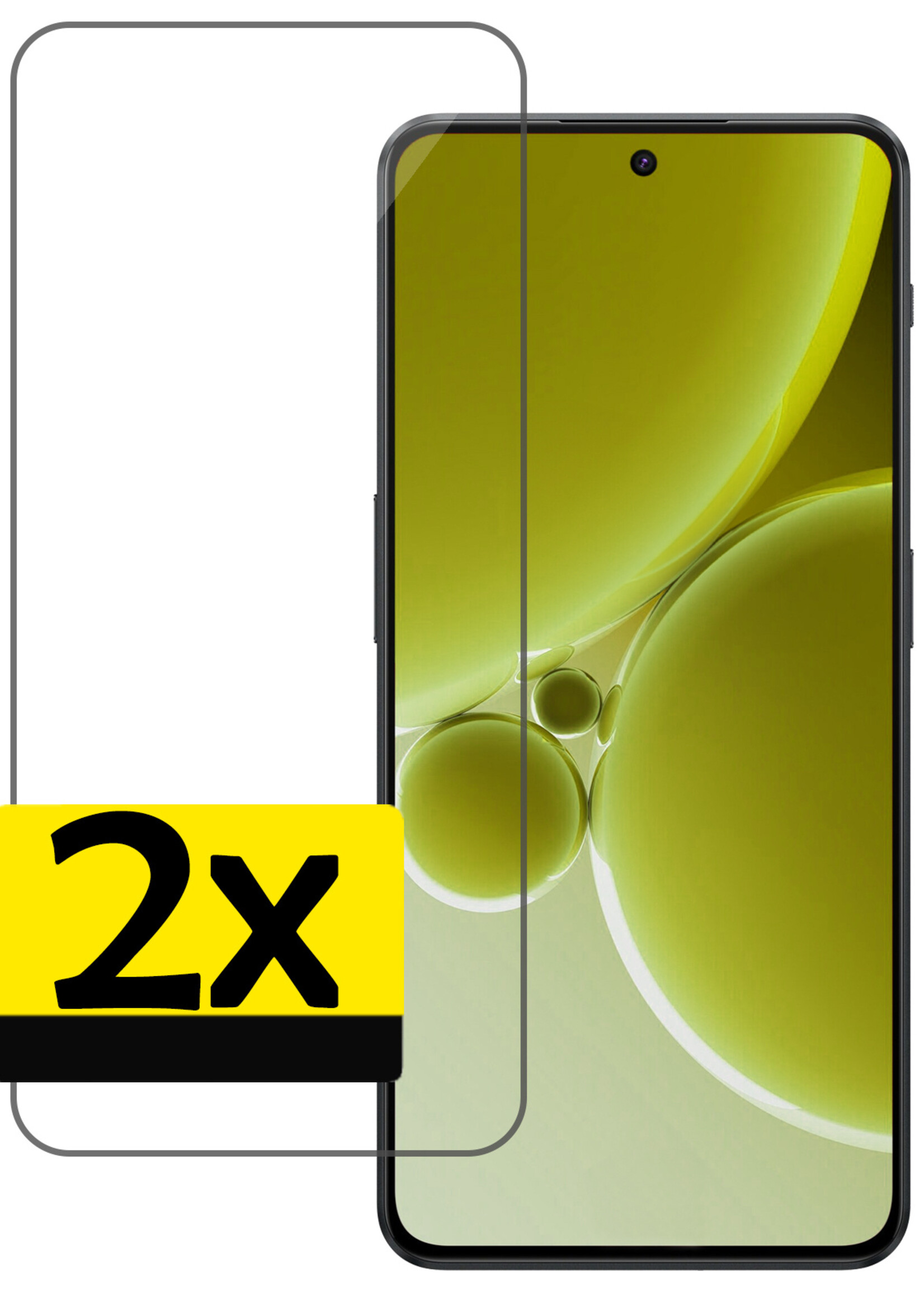 LUQ Screenprotector Geschikt voor OnePlus Nord 3 Screenprotector Beschermglas Gehard Glas - Screenprotector Geschikt voor OnePlus Nord 3 Screenprotector Glas - 2 Stuks