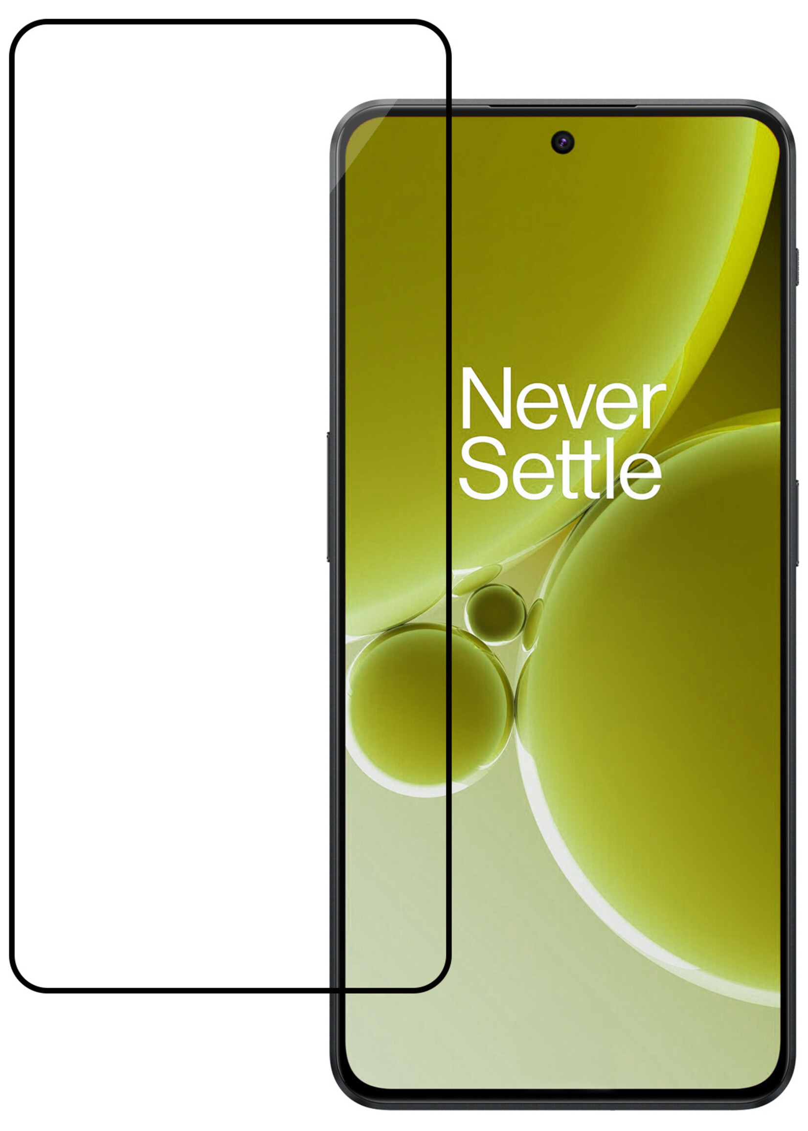 LUQ Screenprotector Geschikt voor OnePlus Nord 3 Screenprotector Glas Full Cover - Screenprotector Geschikt voor OnePlus Nord 3 Screenprotector Full Cover